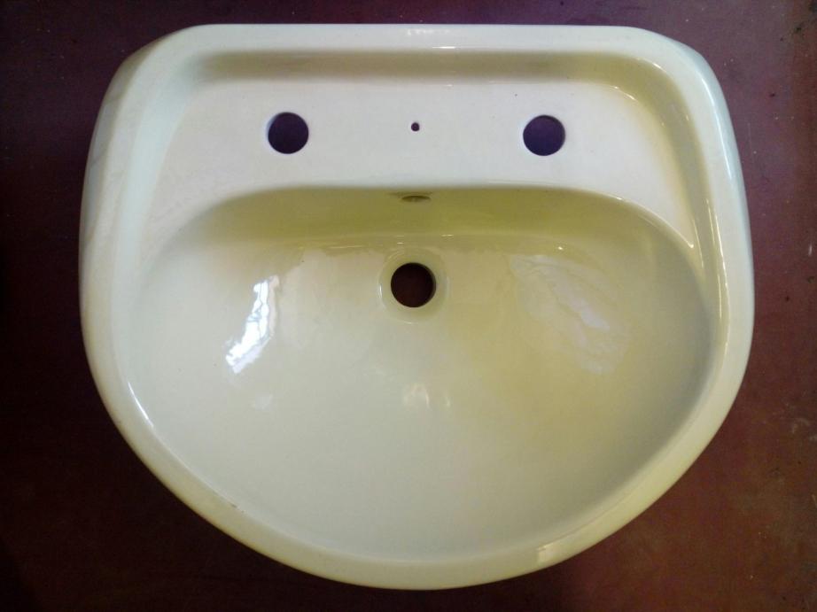 primrose yellow bathroom sink